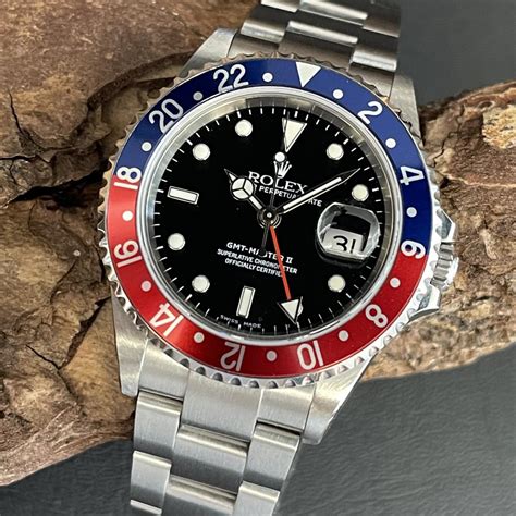 rolex gmt-master ii 40mm in acciaio ref 16710|rolex gmt master 16710.